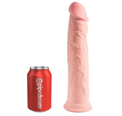 King Cock Plus - Realistyczne Naturalne Dildo Z Przyssawką 28 CM Jasny Kolor Skóry